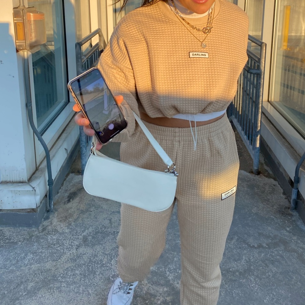 Darling Tan Women's Track Pants & Jogger Set